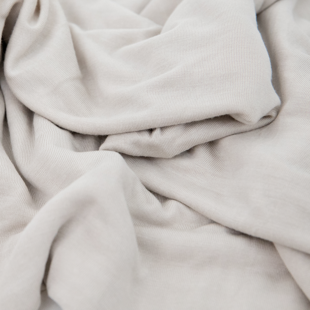 Stretch Knit Swaddle Blanket - Pebble by Little Unicorn