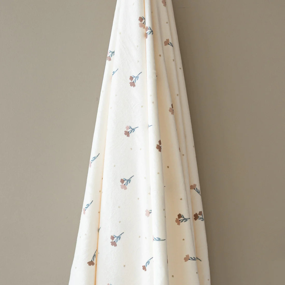 Minky Stretch Swaddle/Blanket- Floral by Saranoni