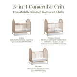 Namesake Alouette 3-in-1 Convertible Spindle Crib