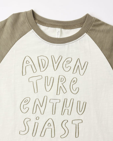 Raglan Short Sleeve Tee || Adventure Enthusiast by Rylee + Cru