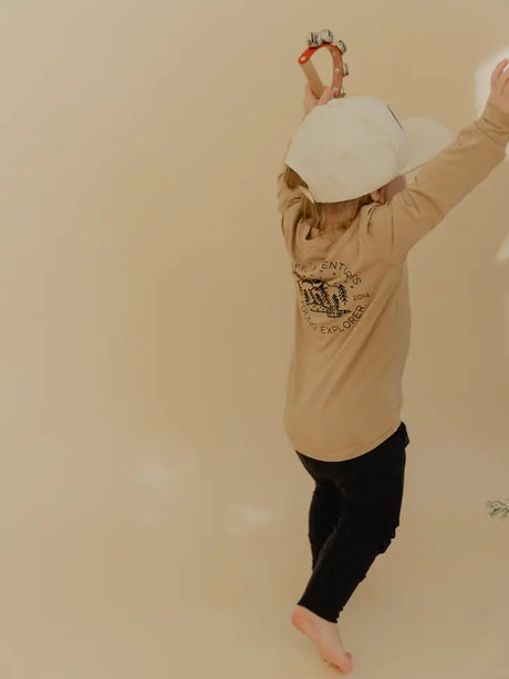 Kids Longsleeve Screen-Printed Tee in Wildlife Adventure by babysprouts