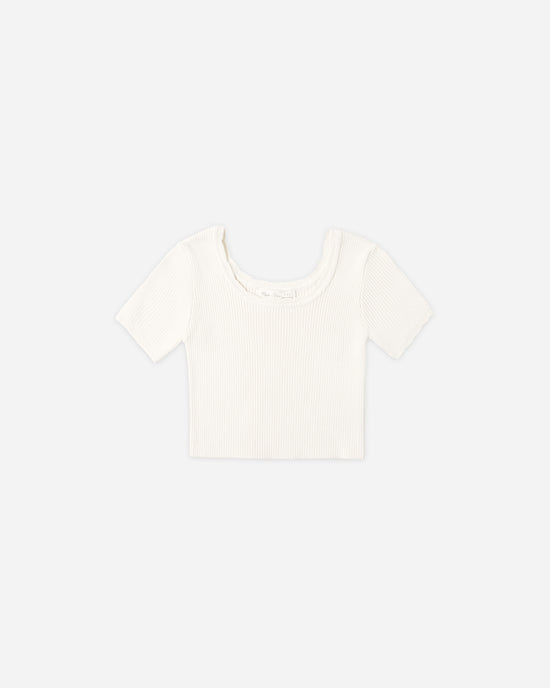 Scallop Tee || Natural by Rylee + Cru