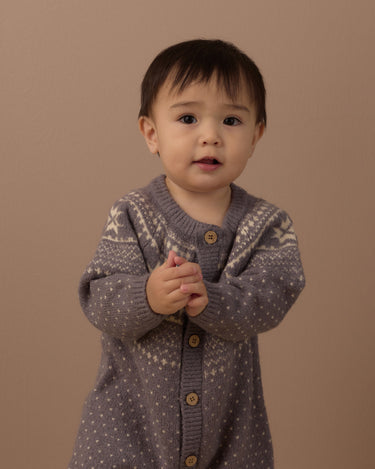 Fair Isle Romper || Slate by Rylee + Cru