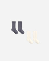 Socks Set || Midnight, Ivory by Quincy Mae