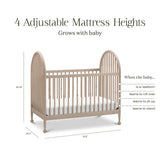 Namesake Alouette 3-in-1 Convertible Spindle Crib