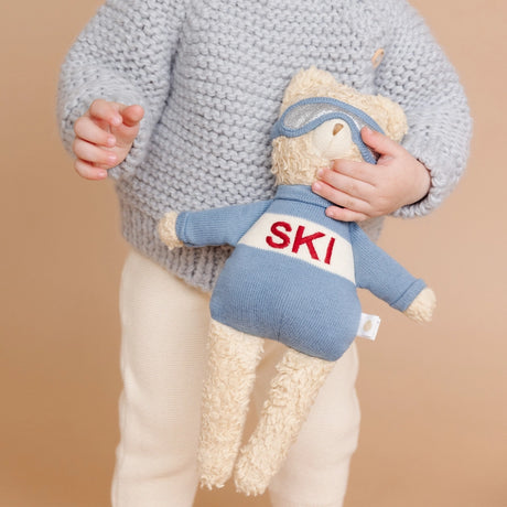 Benjamin Bear Ski Plushie | Baby Kids Toy Animal Fall Winter by The Blueberry Hill