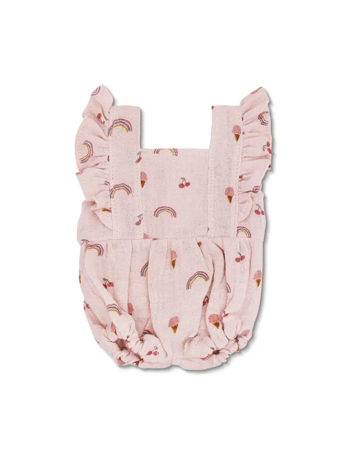 Doll Romper - Rainbows & Ice Cream by Apple Park Kids