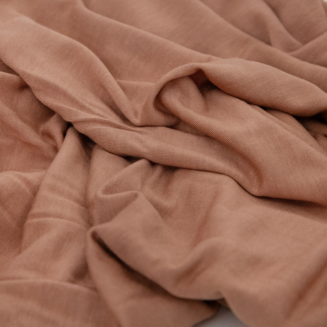 Stretch Knit Swaddle Blanket - Terracotta by Little Unicorn