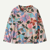 Baby Micro D® Fleece Crew Pullover- Hopes and Blooms: Fuzzy Mauve by Patagonia