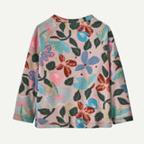 Baby Micro D® Fleece Crew Pullover- Hopes and Blooms: Fuzzy Mauve by Patagonia