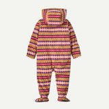 Infant Micro D® Fleece Bunting- Diamond Stripe: Rutabaga White by Patagonia