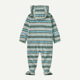 Infant Micro D® Fleece Bunting- Diamond Stripe: Snowmelt Blue by Patagonia