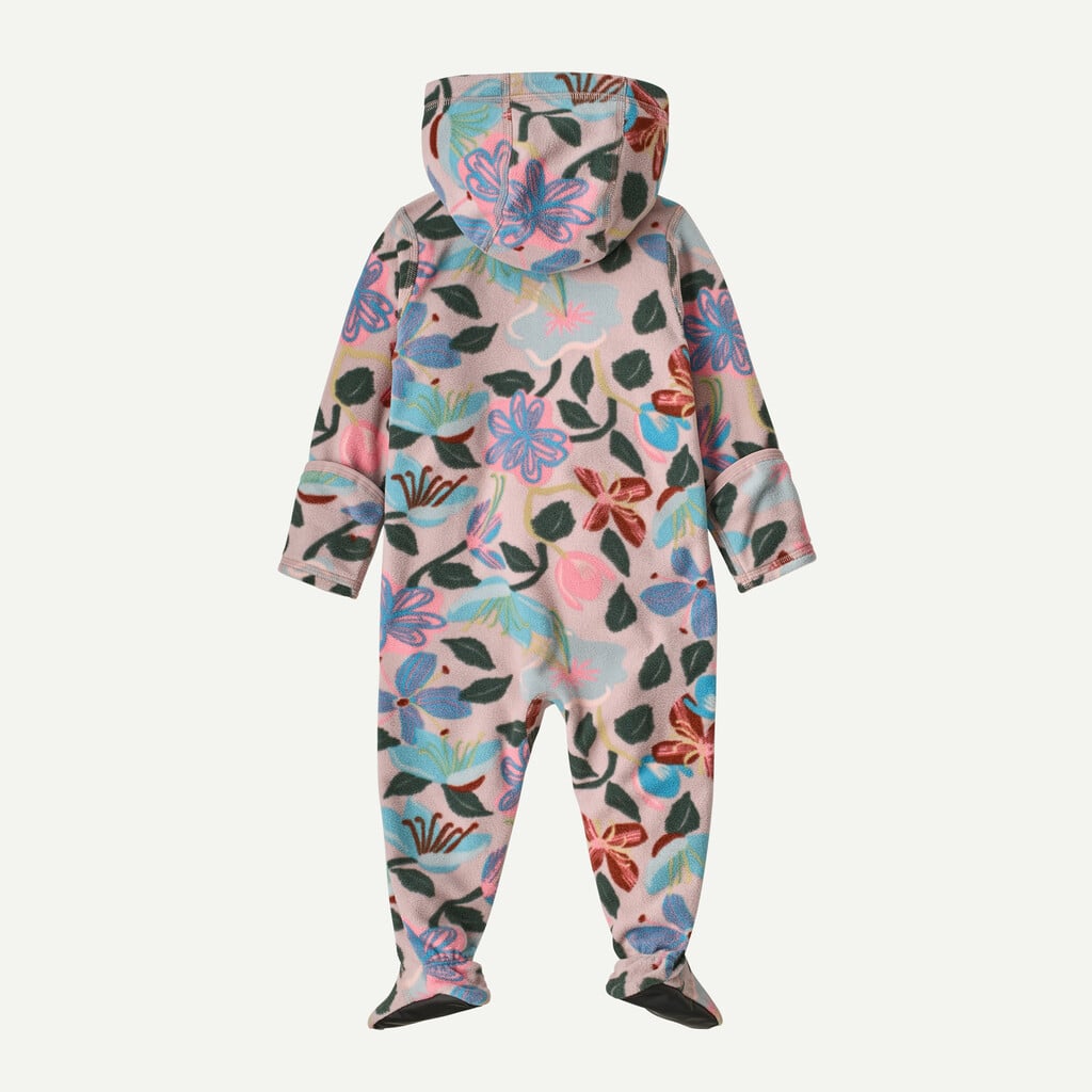 Infant Micro D® Fleece Bunting- Hopes and Blooms: Fuzzy Mauve by Patagonia
