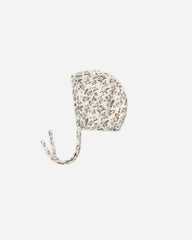 Woven Baby Bonnet || Holiday Floral by Quincy Mae