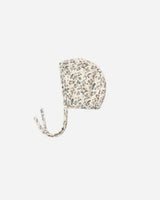 Woven Baby Bonnet || Holiday Floral by Quincy Mae