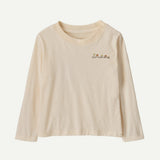 Baby Long-Sleeved Graphic T-Shirt- Nature's Pace: Undyed Natural by Patagonia