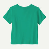Baby Fitz Roy Skies T-Shirt- Aqua Stone by Patagonia