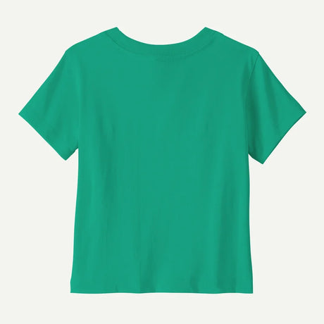 Baby Fitz Roy Skies T-Shirt- Aqua Stone by Patagonia