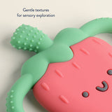 Chew Crew™ Silicone Handle Teether - Strawberry by Itzy Ritzy