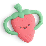 Chew Crew™ Silicone Handle Teether - Strawberry by Itzy Ritzy