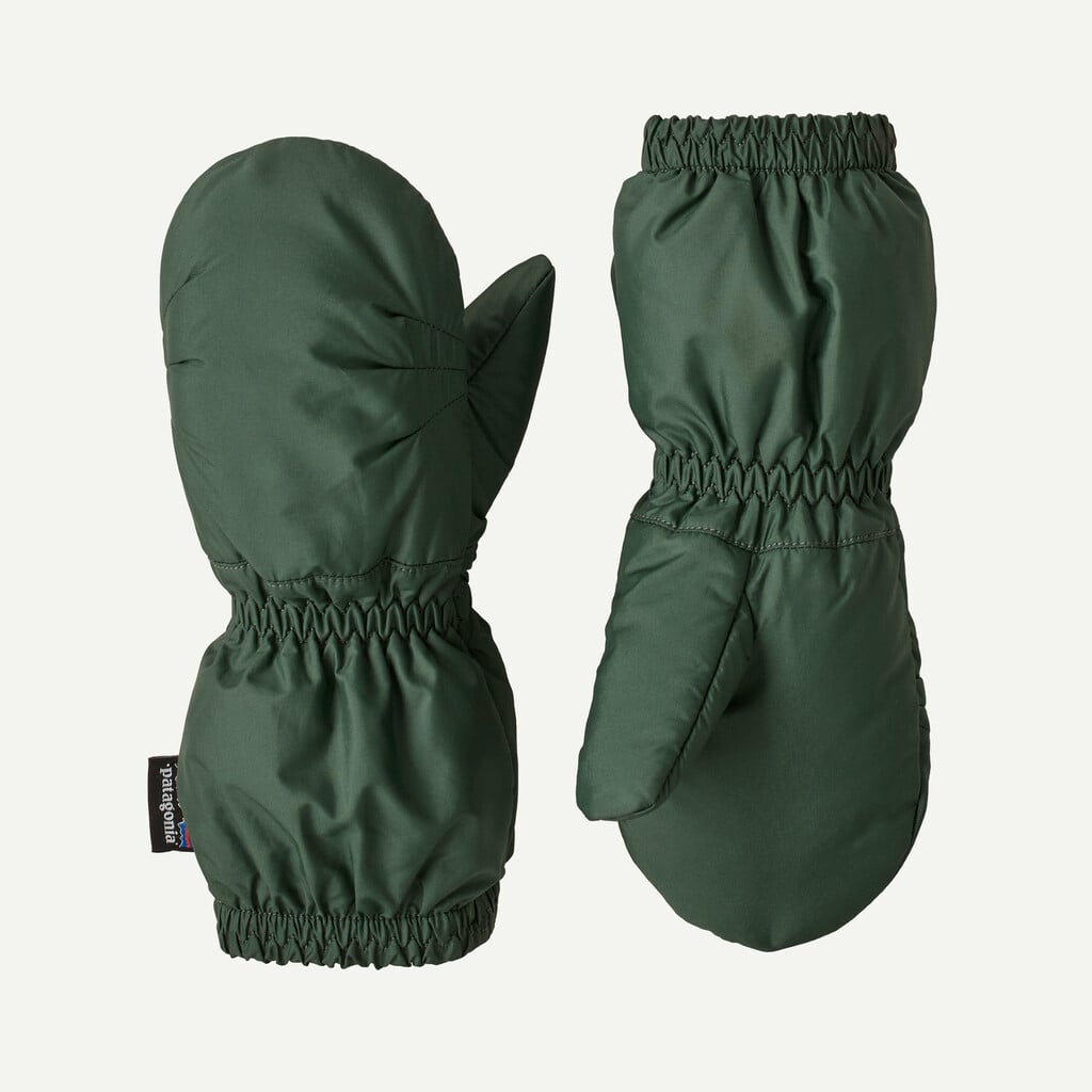 Baby Puff Mittens- Canopy Green by Patagonia