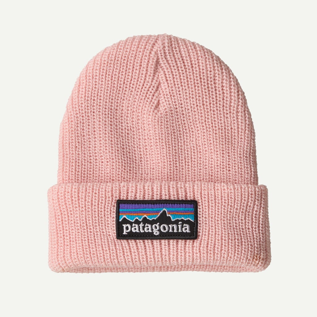 Baby Logo Beanie- P-6 Logo: Sunlit Pink by Patagonia
