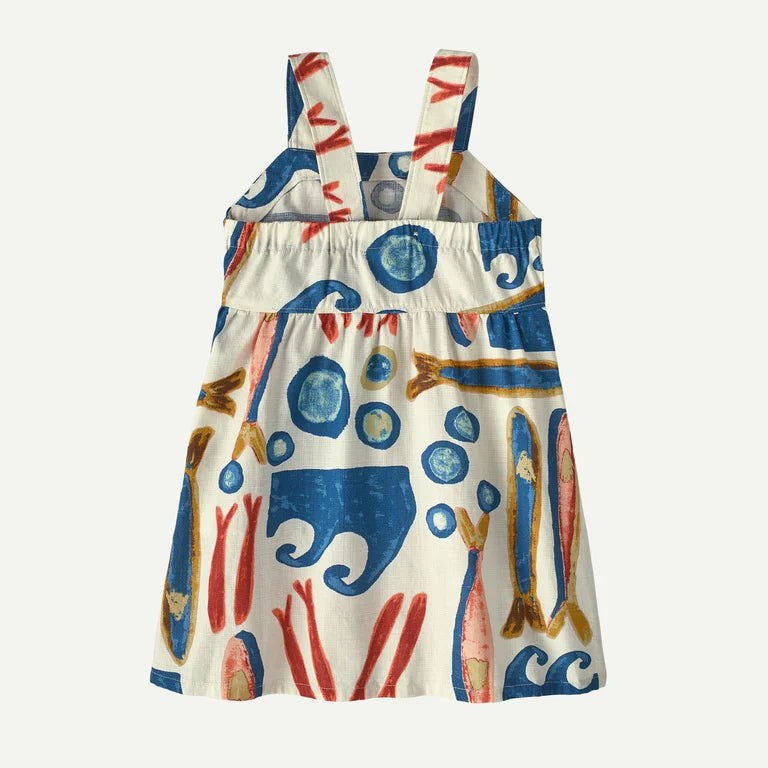 Baby Tidal Threads Dress- Sardines: Natural by Patagonia
