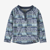 Baby Capilene® Midweight Henley - Home: Dolomite Blue by Patagonia