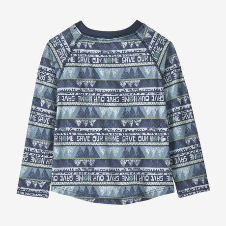 Baby Capilene® Midweight Henley - Home: Dolomite Blue by Patagonia