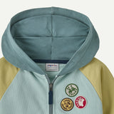 Baby Full-Zip Hoody- Change Jr Patches: Thin Ice by Patagonia