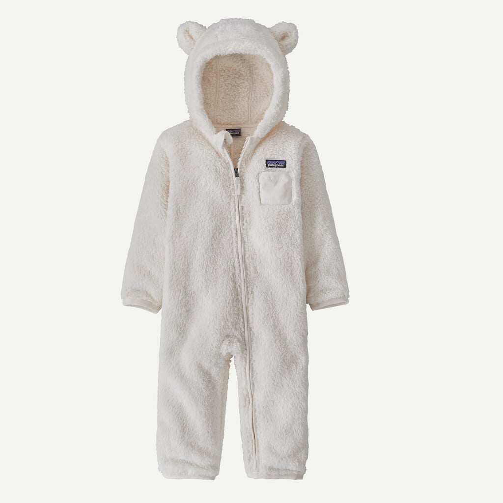 Baby Furry Friends Fleece Bunting- Birch White by Patagonia