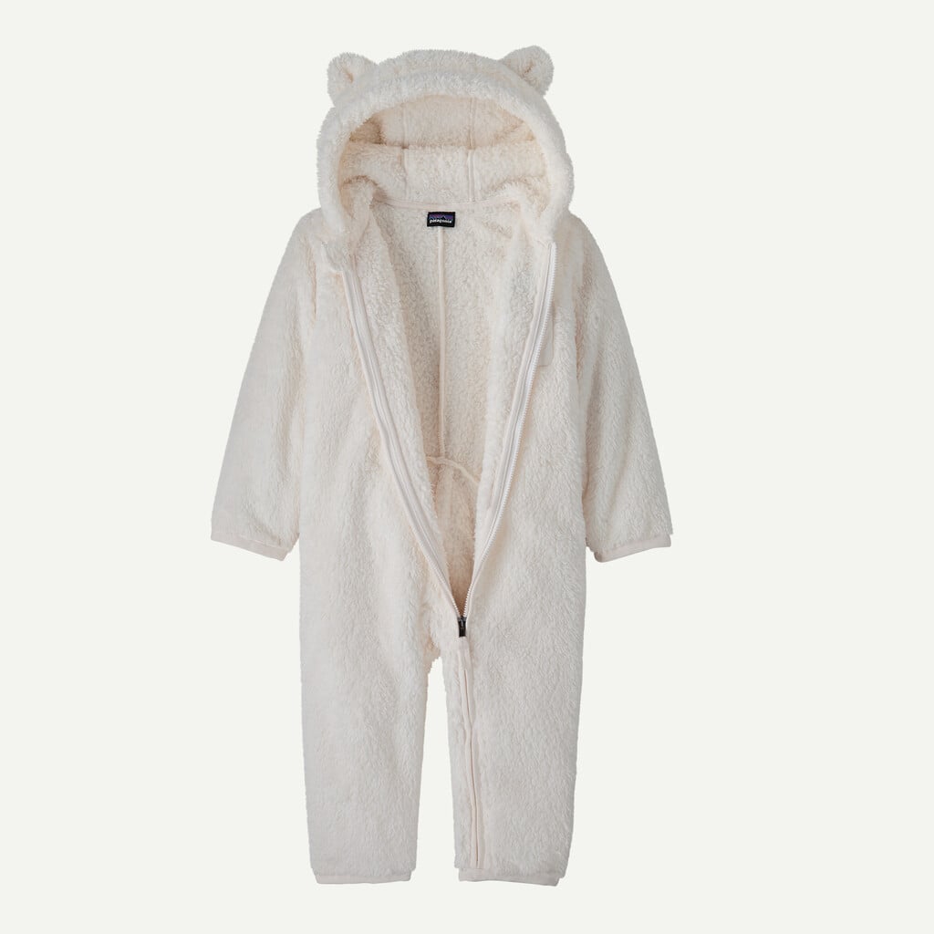 Baby Furry Friends Fleece Bunting- Birch White by Patagonia