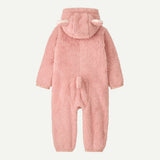 Baby Furry Friends Fleece Bunting- Mallow Pink by Patagonia