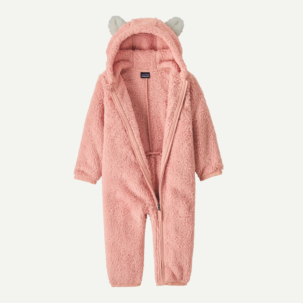 Baby Furry Friends Fleece Bunting- Mallow Pink by Patagonia