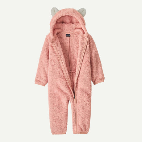 Baby Furry Friends Fleece Bunting- Mallow Pink by Patagonia