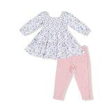 Cap Sleeve Dress + Legging- Country Girl Floral by Angel Dear