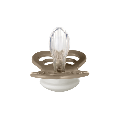 Supreme GLOW Pacifiers 2 Pk- Vanilla /Dark Oak by Bibs