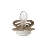 Supreme GLOW Pacifiers 2 Pk- Vanilla /Dark Oak by Bibs