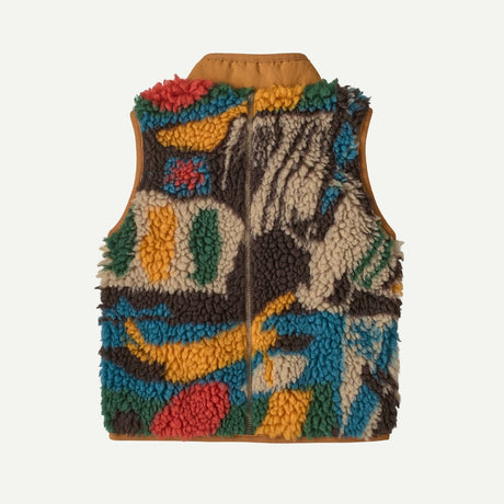 Baby Retro-X® Fleece Vest- Let's Chat More: Den Brown by Patagonia