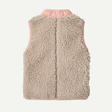 Baby Retro-X® Fleece Vest- Natural w/Sunlit Pink by Patagonia