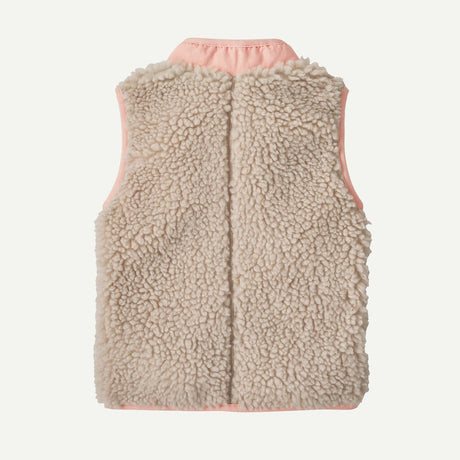 Baby Retro-X® Fleece Vest- Natural w/Sunlit Pink by Patagonia