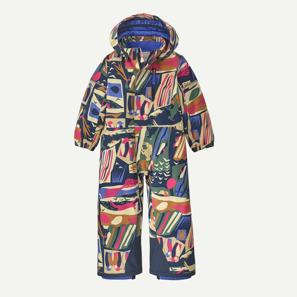 Baby Snow Pile One-Piece- Let's Chat: New Navy by Patagonia