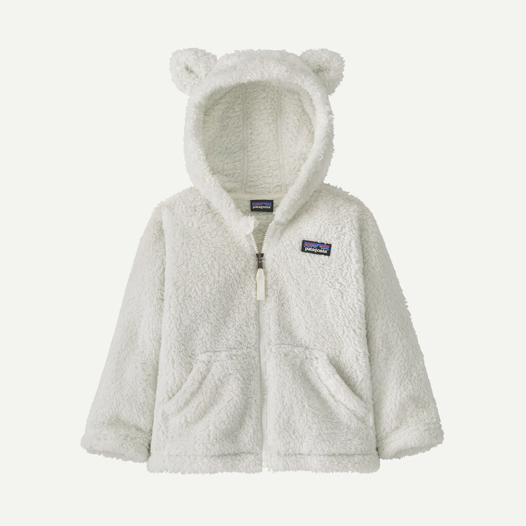 Baby Furry Friends Fleece Hoody- Birch White by Patagonia