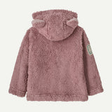 Baby Furry Friends Fleece Hoody- Curious Seal Patch: Moonrise Taupe by Patagonia