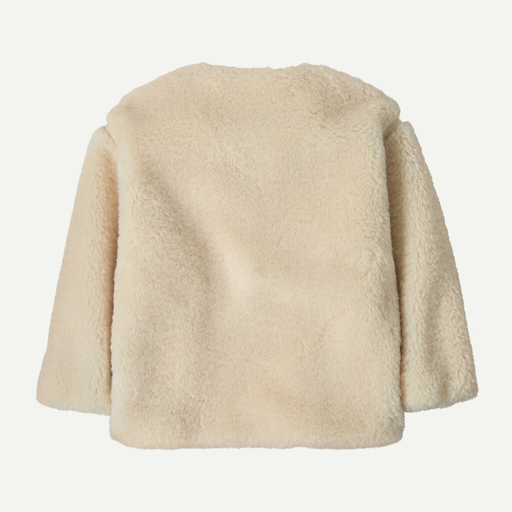 Baby Happy Mesa Fleece Cardigan- Natural by Patagonia