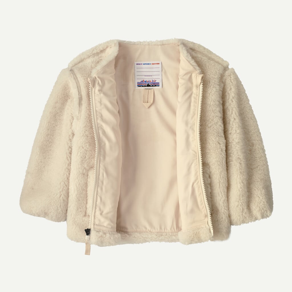 Baby Happy Mesa Fleece Cardigan- Natural by Patagonia