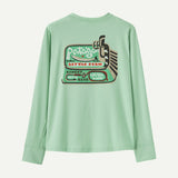 Long-Sleeved Capilene® Silkweight T-Shirt- Little Fish: Rinsed Green by Patagonia