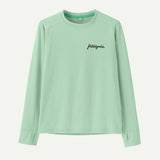 Long-Sleeved Capilene® Silkweight T-Shirt- Little Fish: Rinsed Green by Patagonia