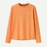 Long-Sleeved Capilene® Silkweight T-Shirt -Ridge Rise Moonlight: Heirloom Peach by Patagonia