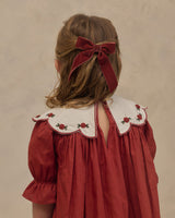 Velvet Bows Set || Green, Ruby by Noralee